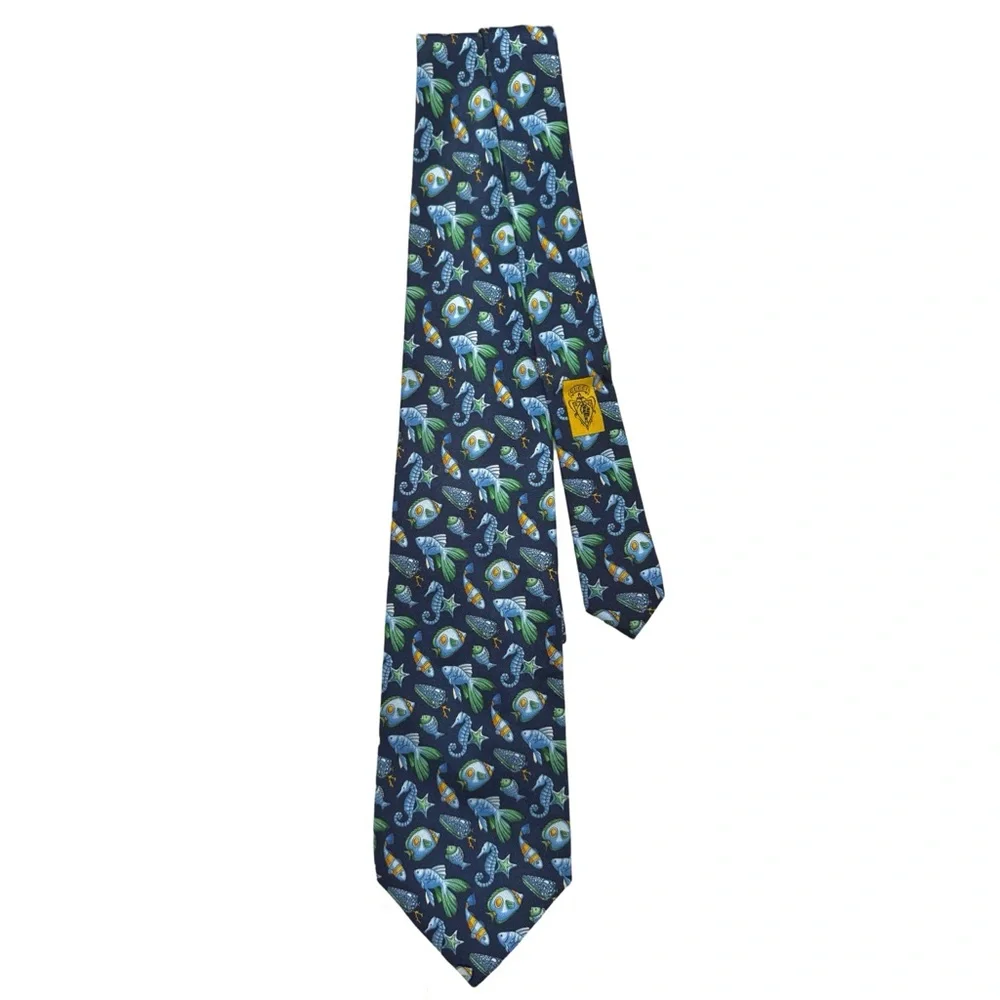 GUCCI • Vintage Fish Seahorse Business Classic Tie